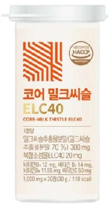 (2개월분) 코어 밀크씨슬 ELC40, 2개, 30정 - 쿠팡