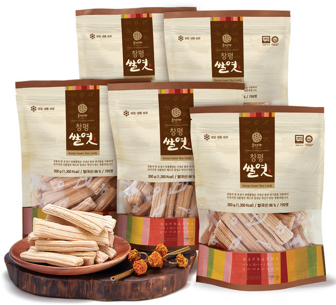 창평쌀엿 350g (5EA 묶음) / 대한민국 식품명인 제21호, 5개