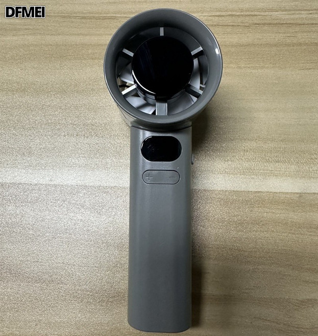 DFMEI M11迷你手持小風扇 usb充電數顯120檔渦輪高速暴力風扇, 見詳情, 灰色