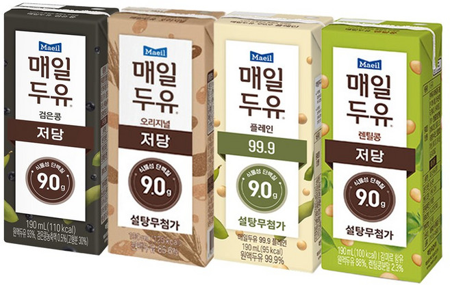 매일두유 190ml 24팩(렌틸콩6+99.9 6+검은콩6+오리지널6) 무배
