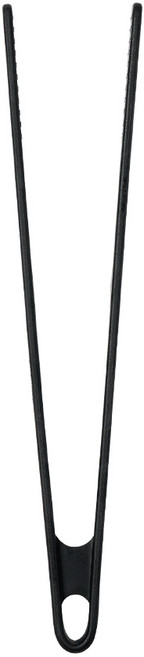 트루쿡 북미산 월넛 실리콘 조리도구 집게, 1개, 블랙