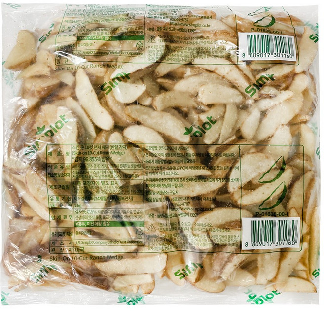 원하프심플로트웨지감자2kg심플로트, 2kg, 1개