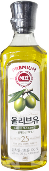해표 압착 올리브유, 500ml, 1개