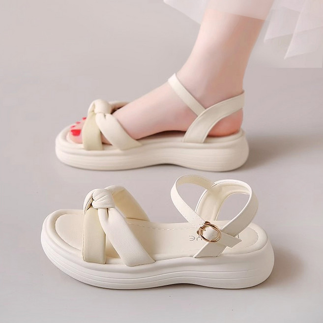 Modern Fashion 여성 발편한 리본 스트랩 샌들 X132