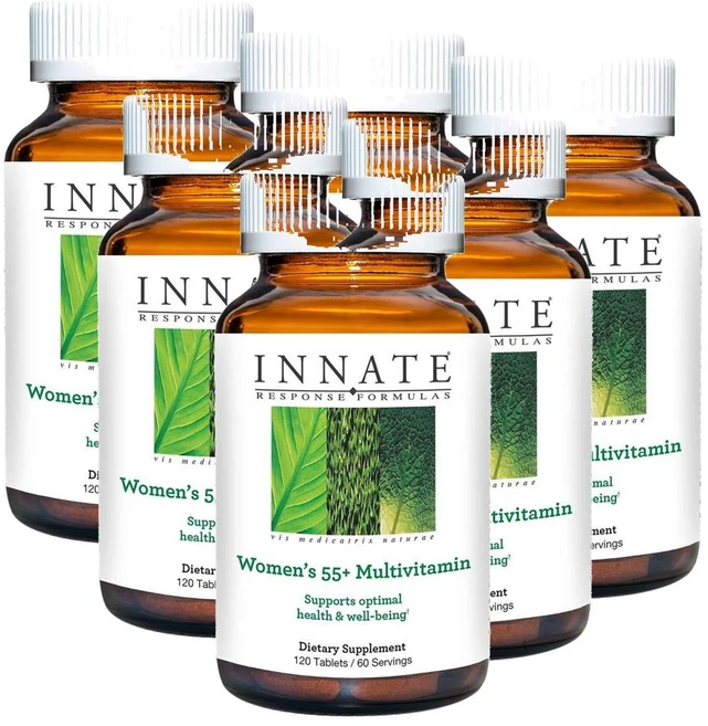 이네이트 55세이상 여성용 멀티비타민 INNATE Response Formulas Women 55+ Multivitamin, 6개, 120정 - 쿠팡