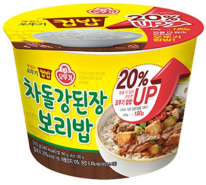 오뚜기 컵밥 차돌 강된장보리밥, 310g, 7개