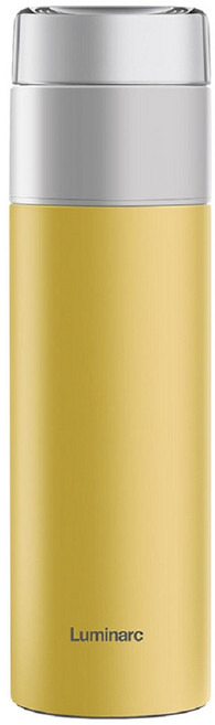 루미낙 찻잎 분리 보온보냉병, 옐로우, 400ml