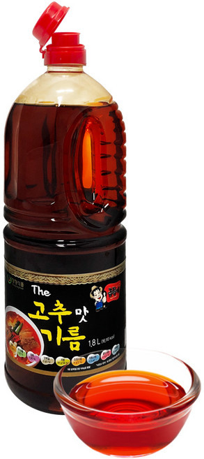 청정식품 고추맛기름 향기름 매운 고추기름 160ml 1.8L, CJS001_고추기름 1.8L, 1개