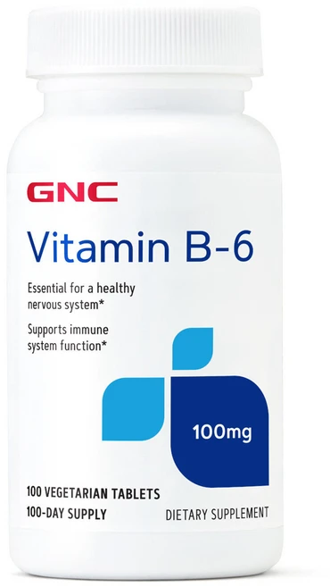 GNC VITAMIN B-6 100 MG VEGETARIAN TABLETS 비타민B6 100정, 1개 - 쿠팡