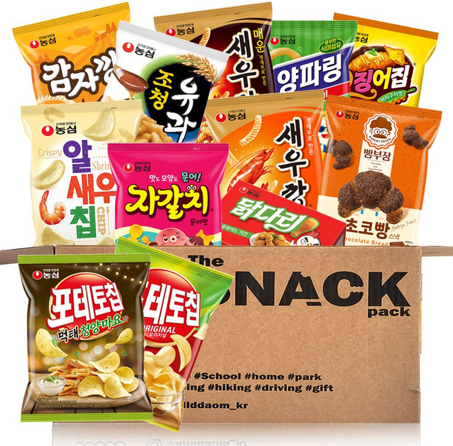 올따옴 과자폭탄 농심 파티 스낵선물세트 12종 2호, 1개