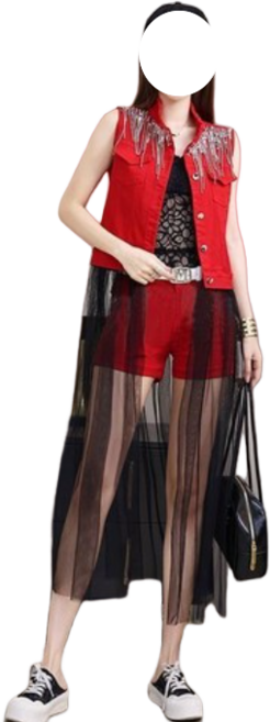 난타복 아랑고고장구 반짝이 태슬 롱 조끼 댄스복 공연복 락커 드럼 체조 워십복 라인댄스