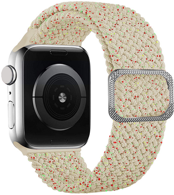 사라밴드 애플워치 호환 샤인 브레이드 솔로루프 스트랩, 38/40/41/42mm, 스타라이트 유니티, 1개
