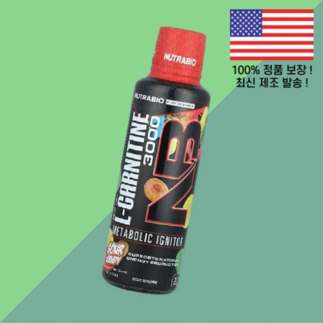 뉴트라바이오 린 샷 카르니틴 L카르니틴 엘카르니틴 카르티닌 아미노산 3000 사워 캔디 16온스 473ml NutraBio Lean Shots L Carnitine Sour C, 뉴트라바이오 린 샷 카르니틴 L카르니틴 엘카르니틴 카르, 1개
