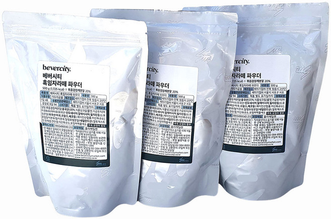 세미 베버시티 흑임자라떼 파우더, 3개, 500g, 1개입