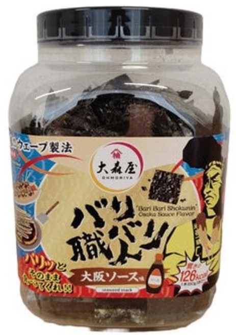 OMORIYA 풍미 있는 김 오사카 소스맛 60g, 6개