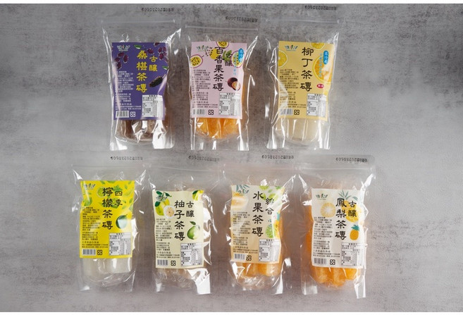 【台灣上青】 水果茶磚~(柚子口味) 160克, 160g, 1套, 3個裝