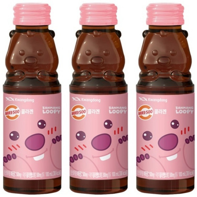 광동제약 비타 500 잔망루피 콜라겐, 100ml, 50개