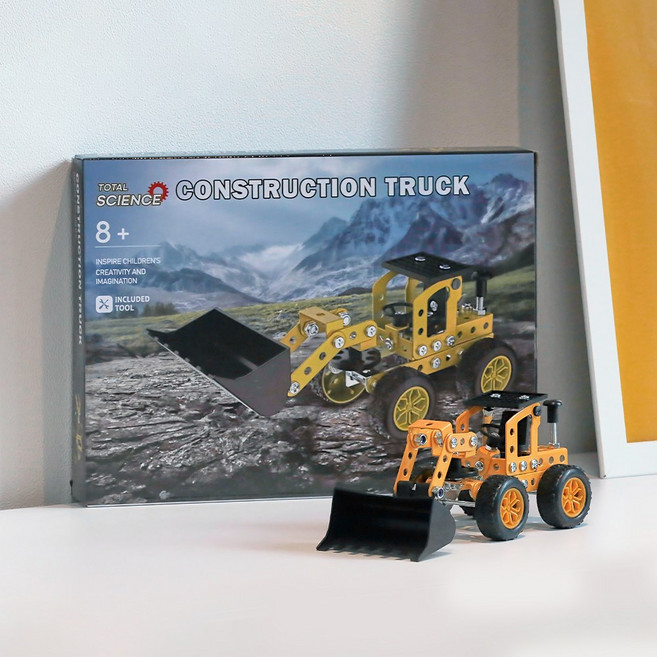 토탈사이언스 은하 건설 불도저 119P 1세트 STEM 과학완구 장난감 만들기 세트, 1개