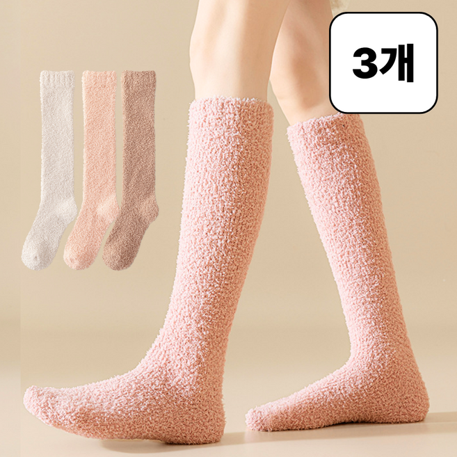 살림대표 임산부 니삭스 무압박 롱수면양말 3P 세트