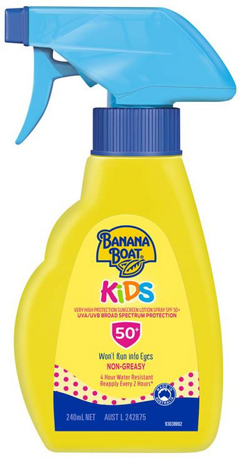 바나나보트 키즈 스프레이 썬크림 SPF50+ 240ml, 1개, 1개