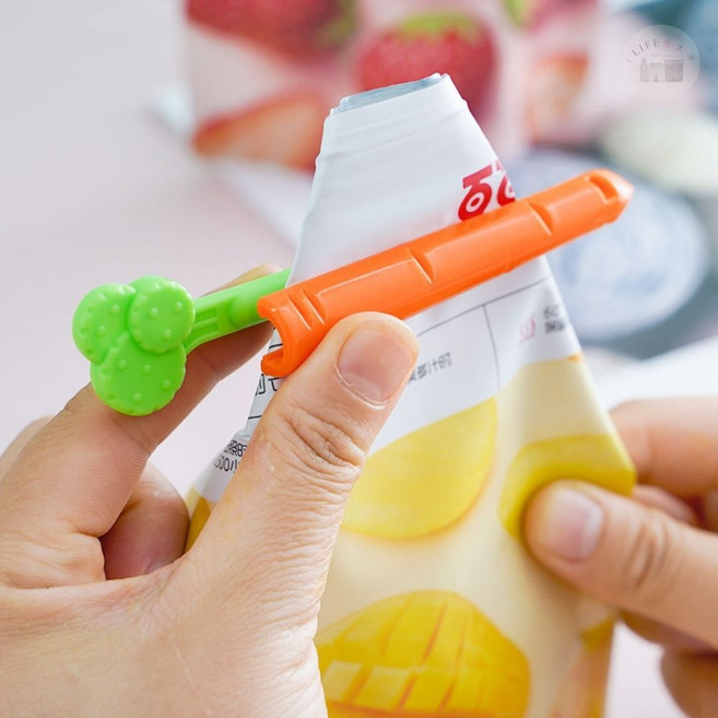 i LIFE 胡蘿蔔造型食品封口夾 防潮保鮮 廚房小物, 1個, 1入-無收納盒