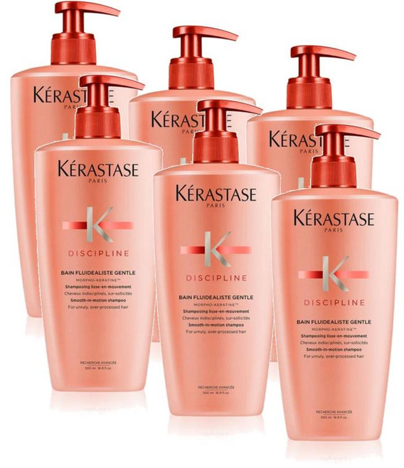 케라스타즈 디스플린 베인 플루이디얼리스트 수딩샴푸 Kerastase Discipline Bain Fluidealist Smoothing shampoo, 6개, 500ml