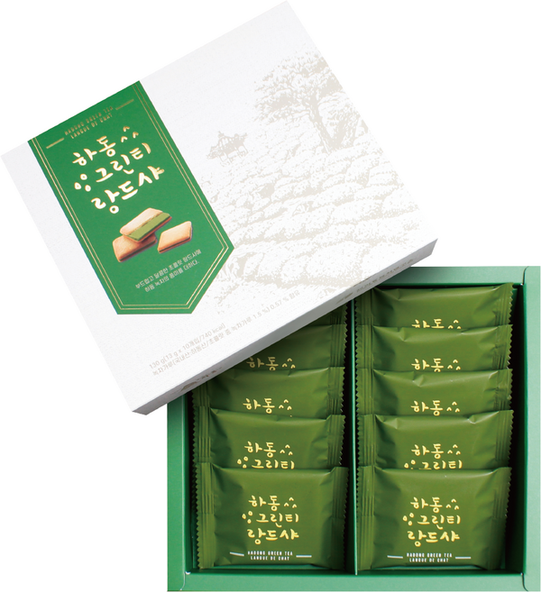 (경남관광기념품점 하동군) 하동 녹차 그린티 랑드샤 130g (13g x 10개입) 1세트, 1개