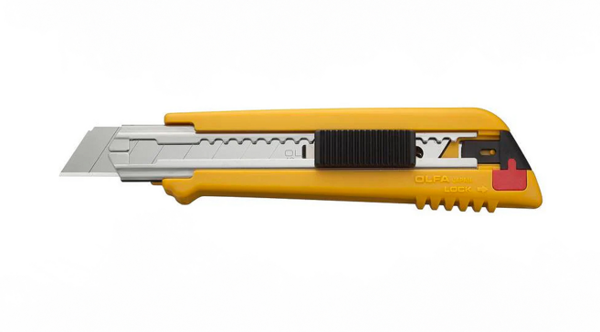 OLFA PL-1(168B) 六連發 大型美工刀 - 抗滑握把 適用18mm刀片, 1個