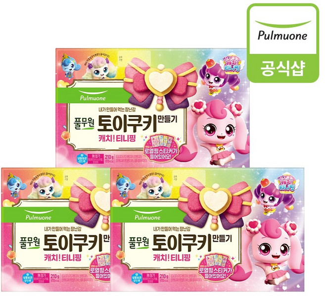 풀무원 [풀무원] 토이쿠키 캐치티니핑 210g 3개