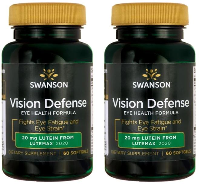 스완슨 비전 디펜스 20mg 소프트젤, 2개, 60정 - 쿠팡
