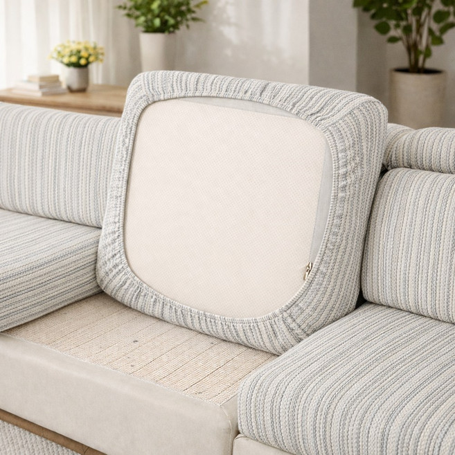 윈디엘 분리형 고탄력 패브릭 소파 커버 사계절 쇼파 덮개, 1개, 그레이