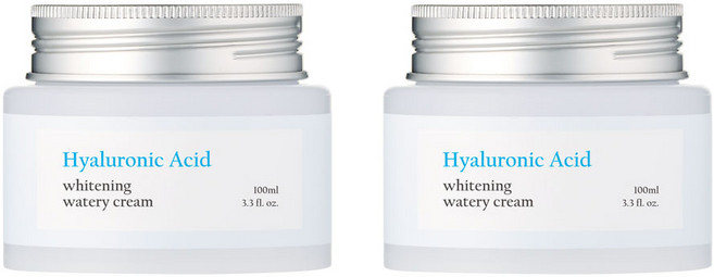 [1+1]퓨어그라운드 히알루론산 화이트닝 수분크림 100ml 2개, 100g