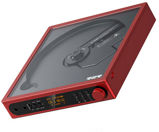 Fiio DM15 R2R 휴대용 스테레오 CD 플레이어, 레드