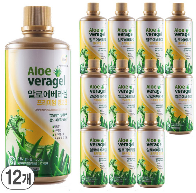 하이알로에 베라겔 프리미엄 망고맛, 12개, 1kg