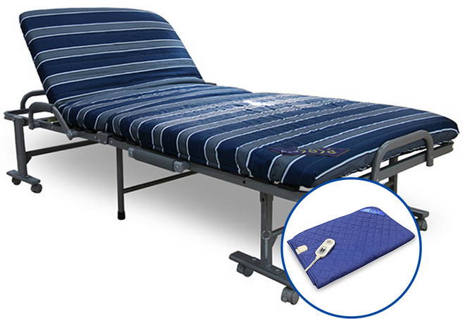 라꾸라꾸침대본사 라꾸라꾸침대 rakuraku Luxury Bed (온열패드 포함)1인용슈퍼싱글침대/접이식침대 [꼭 판매자명 라꾸라꾸침대본사 확인해주세요], 스트라이프, 스트라이프 색상