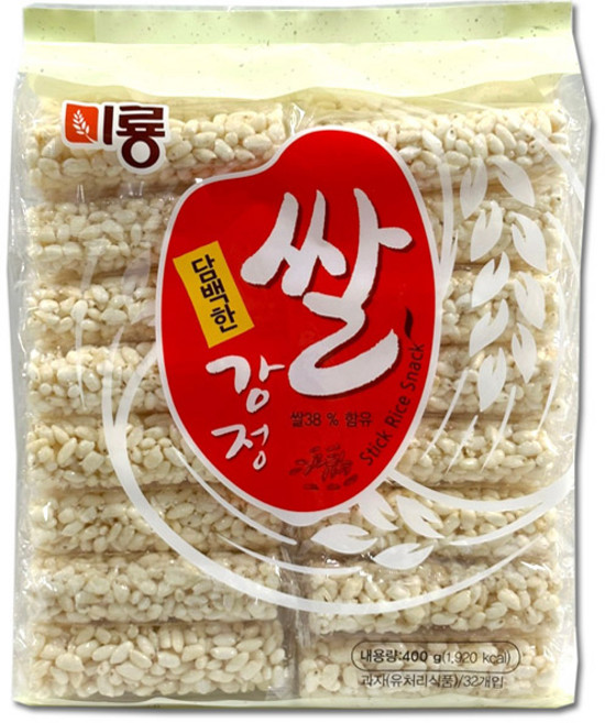 미룡 담백한 쌀강정 스낵 과자, 400g, 1개