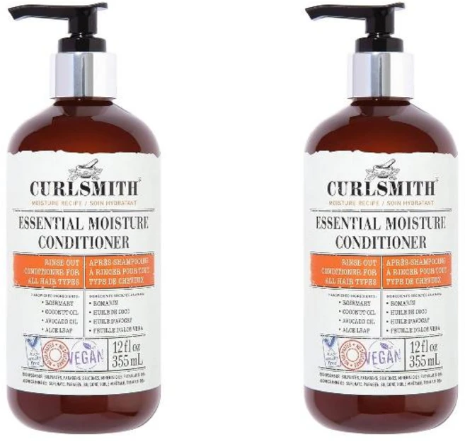 CURLSMITH 컬스미스 에센셜 모이스처 컨디셔너 2팩, 355ml - 쿠팡