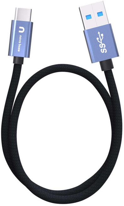 속도빠른 안드로이드오토 케이블 C타입 고속 충전 데이터 케이블 USB3.2 Gen2 A TO C, 블루10Gbps, 50cm, 1개