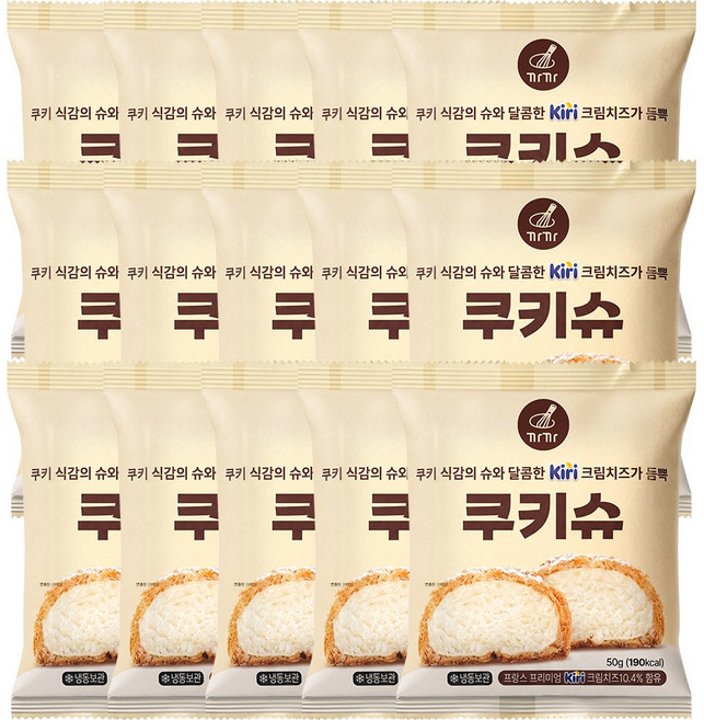 까까 크림치즈 쿠키슈 15개, 50g