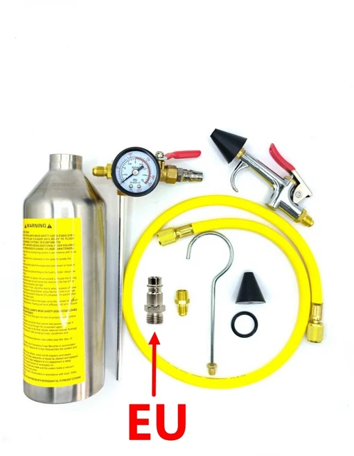 자동차 에어컨 청소용 캐니스터 병 AC 시스템 플러시 세트 JP EU US, 04 relief valve set EU