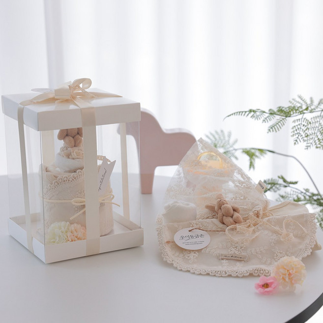 [출산백일선물] 우이동금손 쁘띠안나 아기옷 케이크 5종세트(런칭기념 10% 추가할인) (케이크 선물포장)