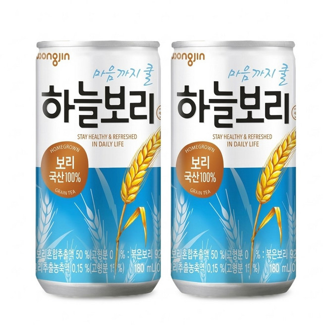 웅진 하늘보리 180ml 미니캔, 20개