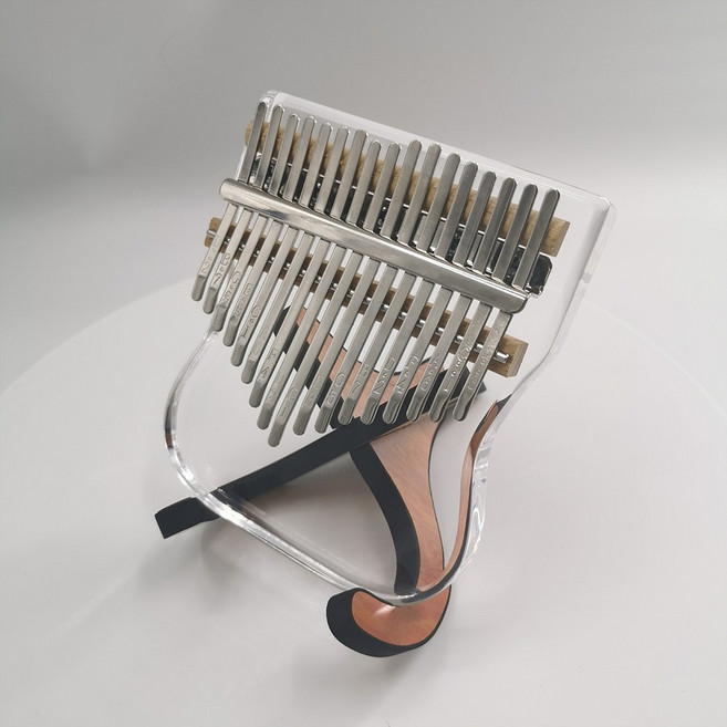 입문 17각인 음계 투명 칼림바 플레이트 아크릴 칼림바 손가락 피아노, 옵션 1, 1개