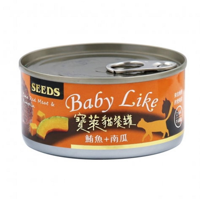 惜時 Baby Like 寶萊貓餐罐 純鮪魚, 1個, 170g, 鮪魚+南瓜