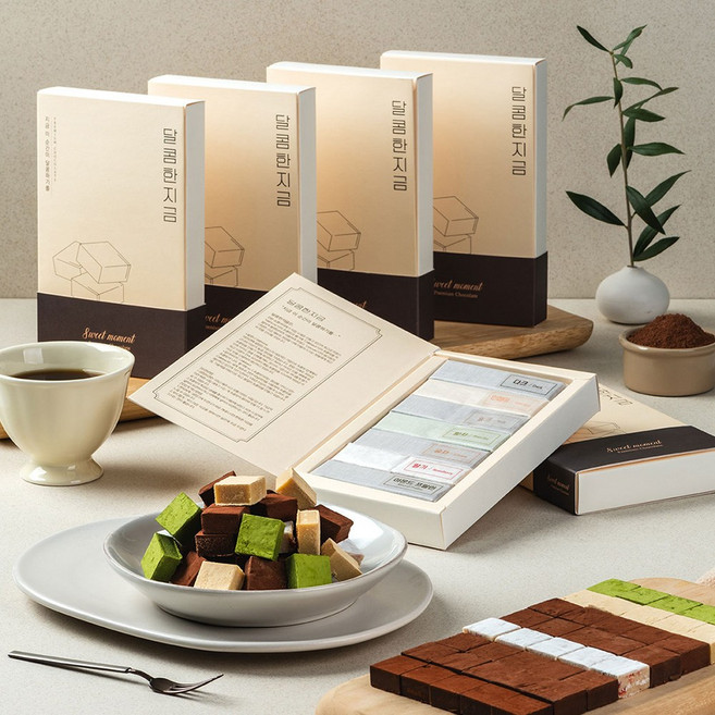 달콤한지금 선물 수제 파베초콜릿 7종, 밀크, 2박스, 180g