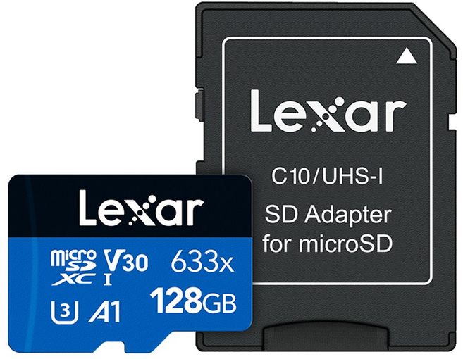 렉사 하이퍼포먼스 microSDXC 메모리카드 UHS-I 633x, 128GB, 1개