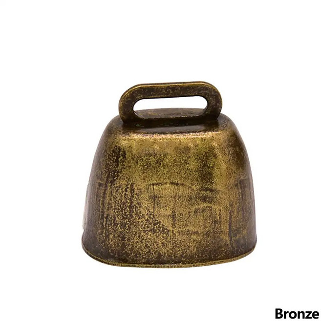 동물 벨 말 방지 용품 종 농장 분실 방목 염소 스톡 큰 양 금속 리프트 소 장비, 01 Bronze, 03 M, 1개