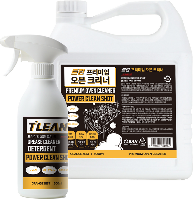 트린 프리미엄 오븐 크리너 초강력 기름때 제거제, 1개, 4.5L
