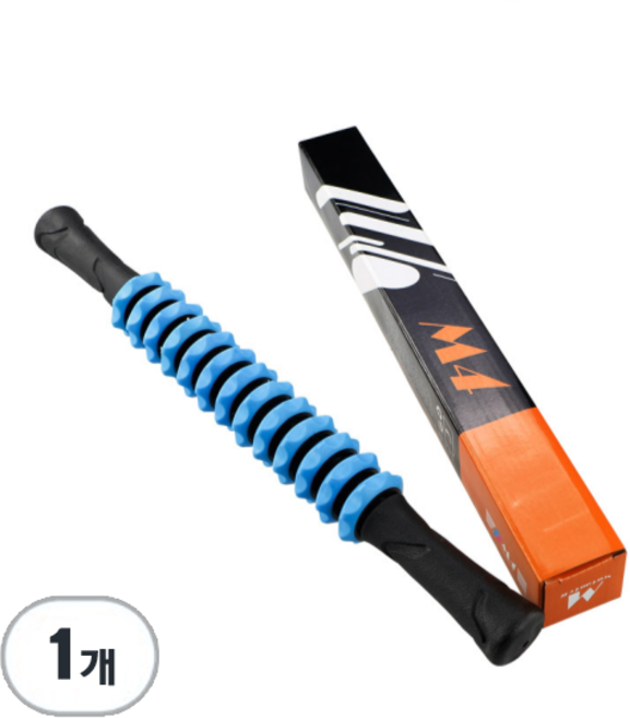 코코프랜 13절 마사지바 등 허리 종아리 전신 마사지 스틱 지압봉, 1개, 파랑