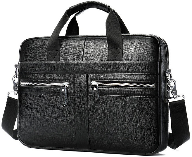 Mimi Market 천연소가죽 남성 서류가방 15인치 노트북 가방